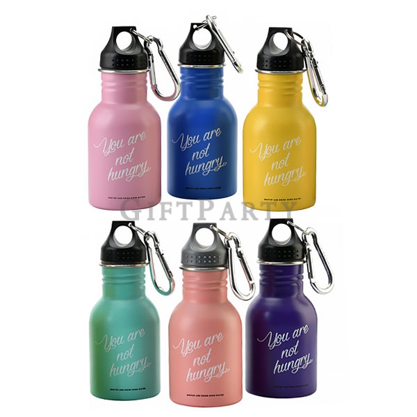 304 stainless steel mini vacuum flask 350ml with straw carabiner.304不鏽鋼迷你保溫瓶350ml帶吸管登山扣3