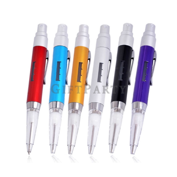 Ballpoint pen with hand sanitizer sprayer,禮品,贈品,宣傳品,展場贈品,75消毒噴霧鋁合金原子筆