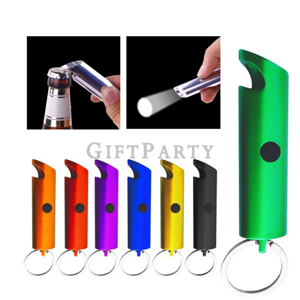 Small style light  aluminum led flashlight beer opener,禮品,贈品,啤酒贈品,迷你開瓶器手電筒鎖圈