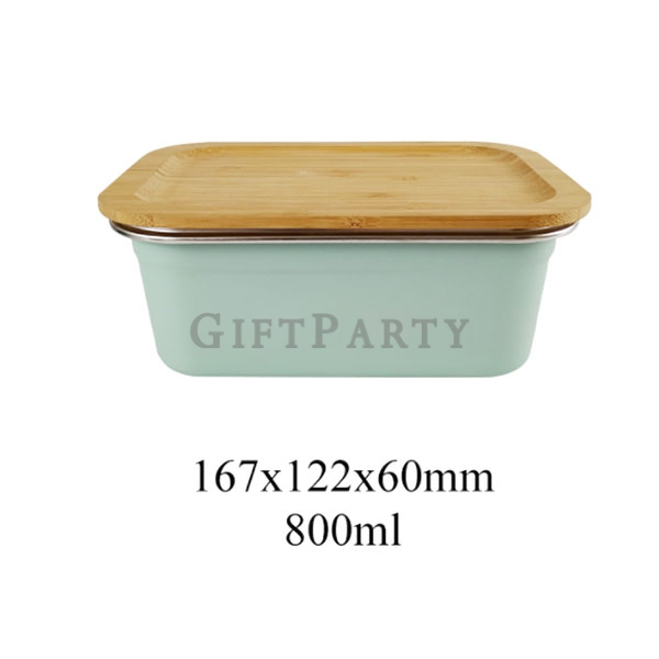 高品質餐盒,不鏽鋼餐盒竹蓋600ml,Stainless steel lunch box with bamboo lid 800ml,