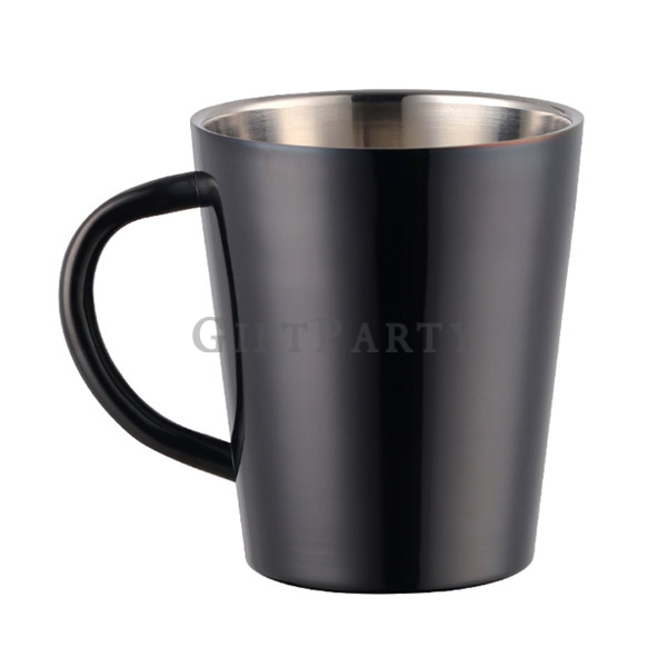 不鏽鋼杯,不鏽鋼保溫杯,不鏽鋼咖啡杯,雙層不鏽鋼馬克杯咖啡杯電鍍色0