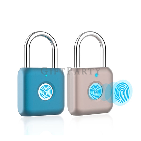 smart fingerprint padlock,LED燈智能指紋鎖,銀行禮品,收納櫃鎖,