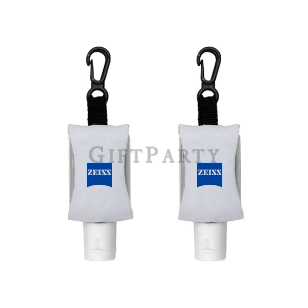 Hand Sanitizer Gel In Neoprene Holder,潔手液潛水布登山扣,乾洗手,