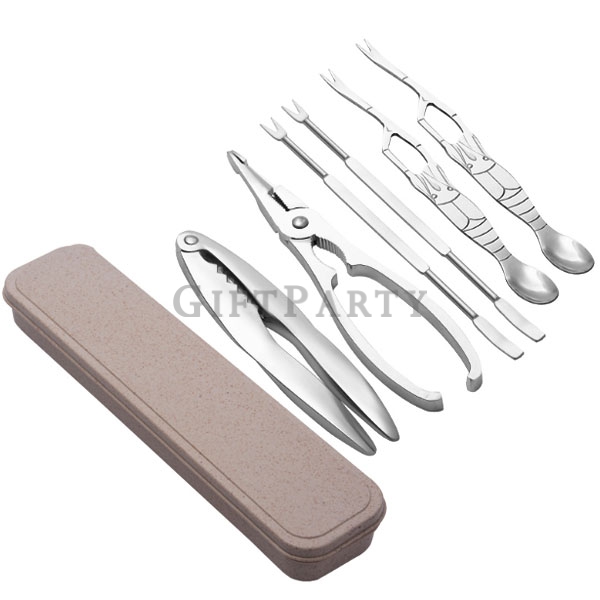吃螃蟹工具,海鮮禮品,海產贈品,吃蟹工具三件套餐具組