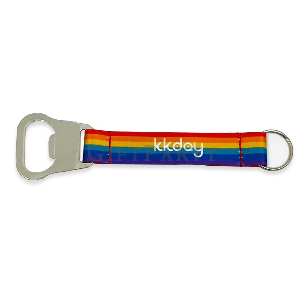 Bottle Opener Polyester Strap Lanyard,短織帶開瓶器,贈品,