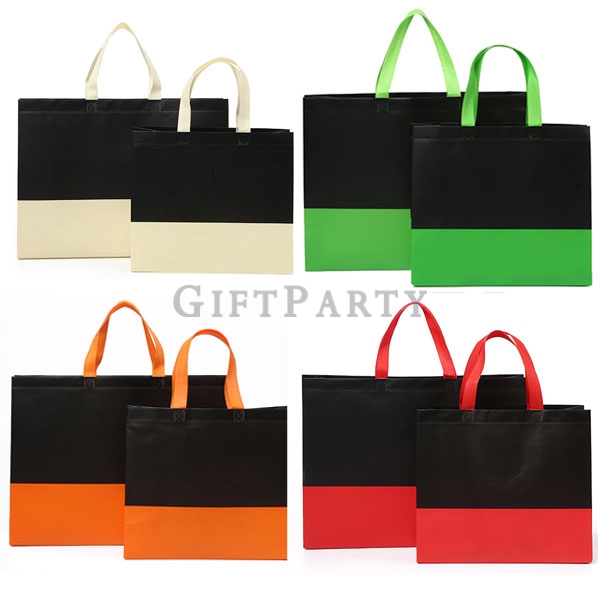 選舉贈品,輔銷品,展場贈品,禮品,不織布撞色環保袋0