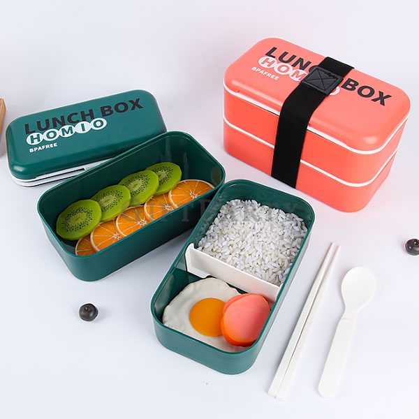 PP microwaveable lunch box,可微波PP日式雙層餐盒