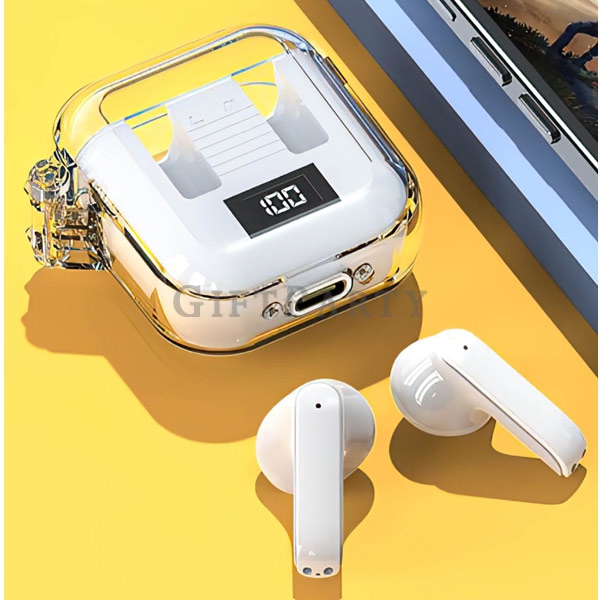 耳機,附數位電源盒的無線耳機,Wireless Earbuds with Digital Power Case