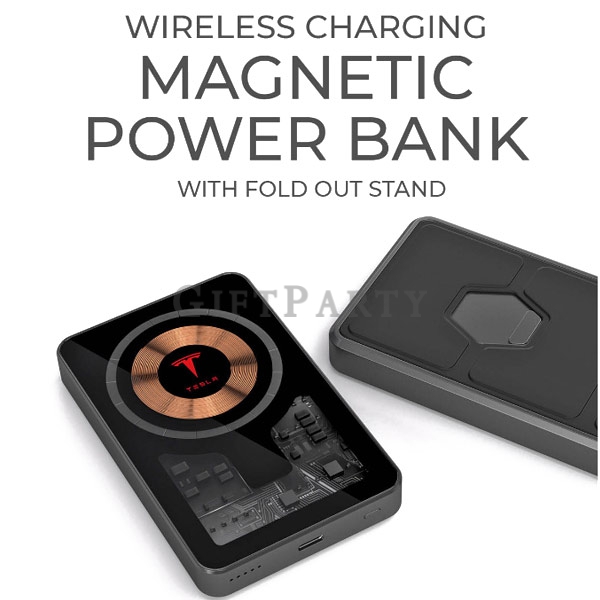 GP2341734Q4460-優質玻璃和金屬磁性無線充電行動電源5000mAh5