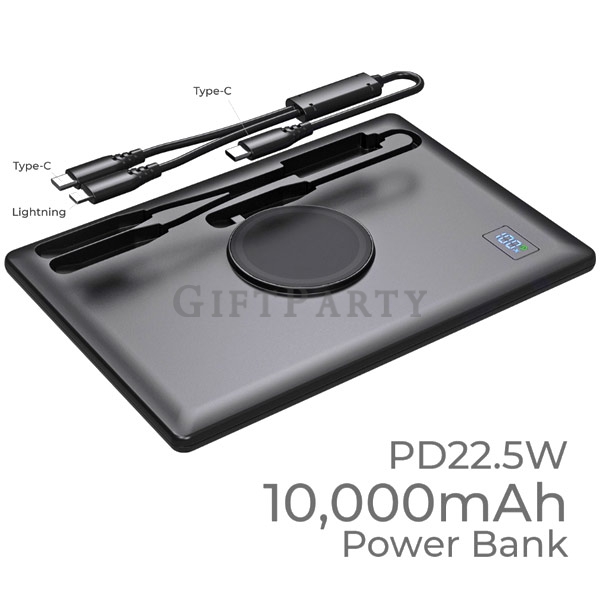 Magnetic Wireless Charging Power Portfolio電源保護套帶15W-無線充電器PD10000mah行動電源5