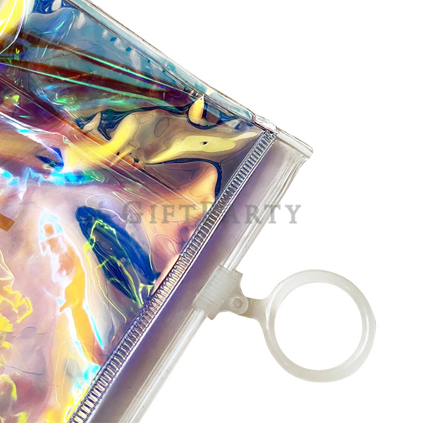 化妝包、雷射PVC、企業贈品、客製拉鍊袋、PVC收納袋cosmetic bag, holographic pouch, PVC zipper bag, custom gift bag, logo ma