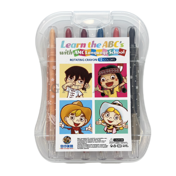 12 色旋轉蠟筆,兒童禮品,兒童節禮物,企業家庭日,12-color rotating crayons, kindergarten gift, Children's Day gift, corpor