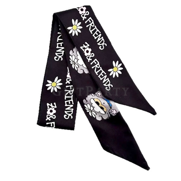 custom scarf, fan scarf, concert merchandise, digital print scarf, PR kit gifts, corporate giveaways
