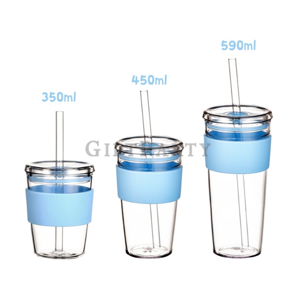 客製化禮品,企業贈品,esg禮品,環保杯,吸管杯450ml帶防滑杯套4