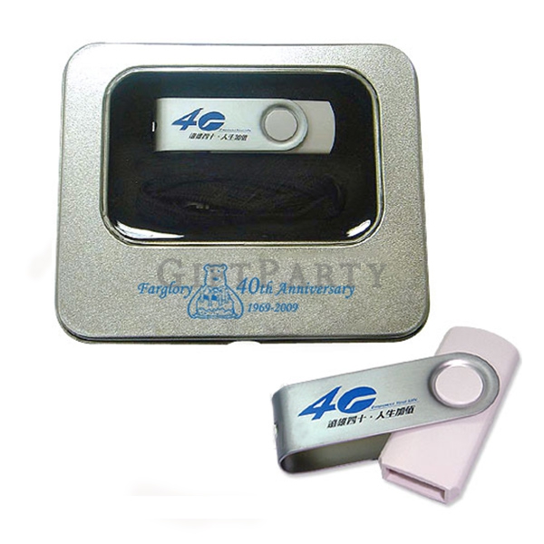 Custom Swivel flash drive ,禮品,贈品,客製化禮品,USB碟,旋轉碟,鐵盒,品牌贈品,科技展禮品