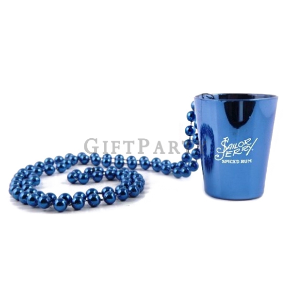 Plastic Shot Glass Beaded Necklace,品酒贈品,品酒紀念品,狂歡啤酒節,啤酒贈品,洋酒贈品,威士忌贈品,調酒禮品,Shot杯帶珠鍊