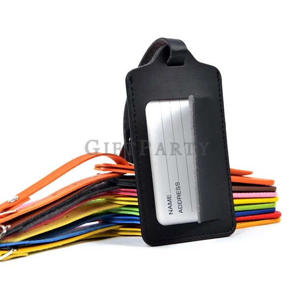 Custom Luggage Tag PU Leather Baggage Tag,廉價贈品,展場贈品,旅行贈品,廣告贈品,促銷贈品,30元贈品,PU皮革行李吊牌, Advertising gift