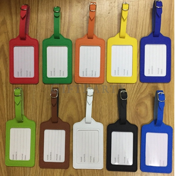 Custom Luggage Tag PU Leather Baggage Tag,廉價贈品,展場贈品,旅行贈品,廣告贈品,促銷贈品,30元贈品,PU皮革行李吊牌, Advertising gift