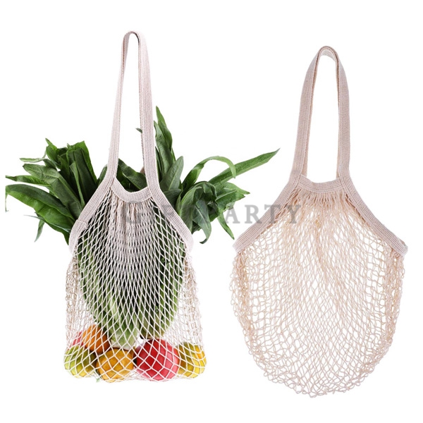 ECO Bags Fruit Shopping String Grocery Shopper Tote Mesh Woven Net Bag,Cotton Fruit Produce Mesh Bag