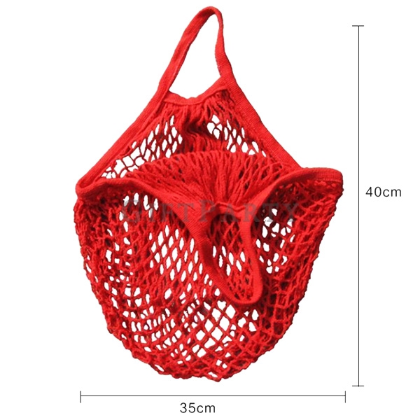 ECO Bags Fruit Shopping String Grocery Shopper Tote Mesh Woven Net Bag,Cotton Fruit Produce Mesh Bag