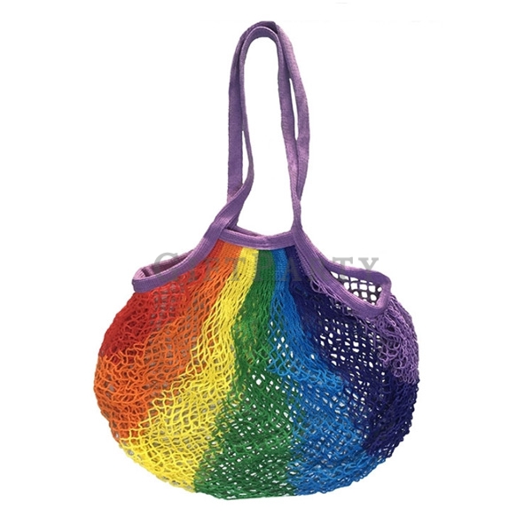 ECO Bags Fruit Shopping String Grocery Shopper Tote Mesh Woven Net Bag,Cotton Fruit Produce Mesh Bag