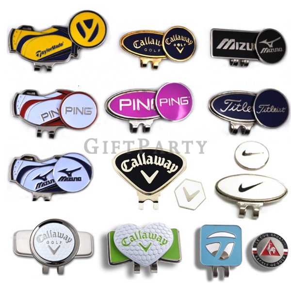 Custom Golf Cap Ball Mark Clip,高爾夫帽夾球標, Golf gifts, golf hat clips,球叉