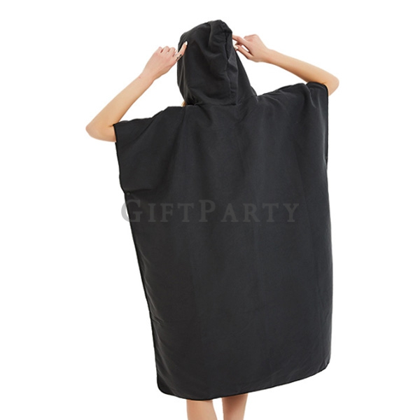 Microfiber Hooded Surfing Beach Poncho Towel,沙灘衝浪潛水,速乾毛巾斗篷,毛巾衣