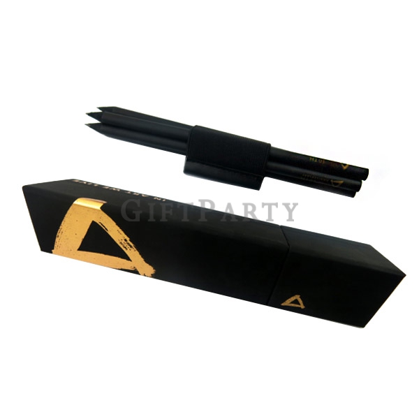 廣告贈品,客製化禮品,品牌贈品,潮牌贈品,商務禮品,霧黑鉛筆六入組三角紙盒