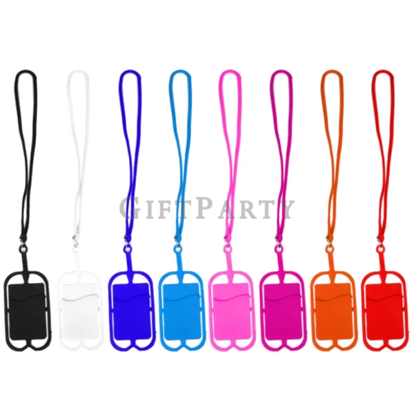 Silicone Cell Phone Lanyard Card Holder,硅膠手機掛繩,設計禮品,便宜禮品,展場禮品,旅遊禮品,