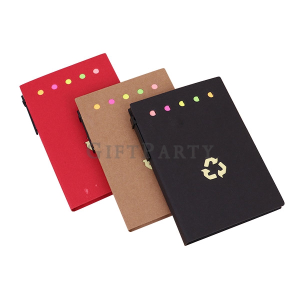 Eco friendly folding kraft paper memo pad,牛皮紙便簽本memo