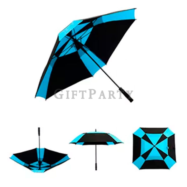 ,Square Umbrella Double Canopy Golf Umbrella racing umbrella方型雙層防風高球傘,賽車傘,方型傘,高爾夫球傘客製 高爾夫球傘客製 防風大傘