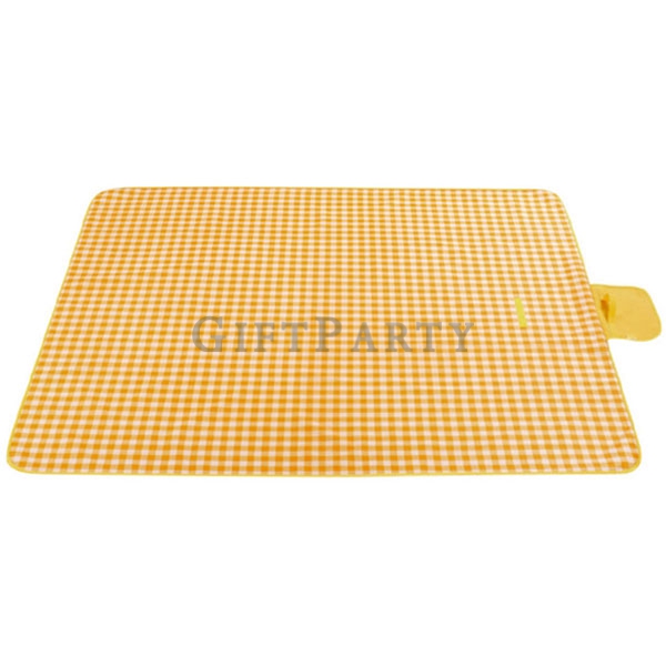 Picnic Mat Yellow Plaid,野餐墊黃色格子