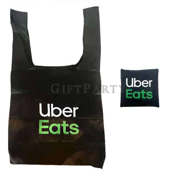 Square Folding Shopping Bag ,方形折疊購物袋,折疊購物袋,方形環保袋,190T聚酯纖維,台北客製化禮贈品,新北客製化禮贈品,廣告贈品,品牌週邊,Uber Eats週邊,企業