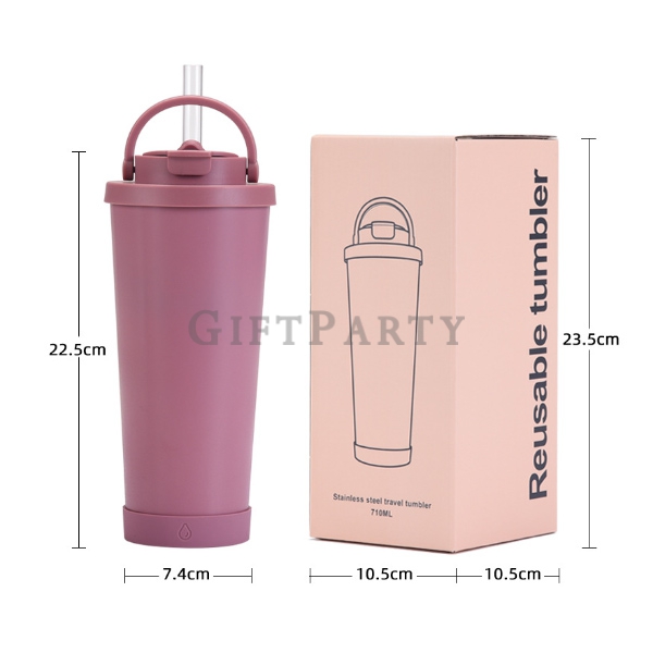 不鏽鋼吸管杯,保溫杯,不鏽鋼保溫杯吸管杯陶瓷內膽710ml,830ml