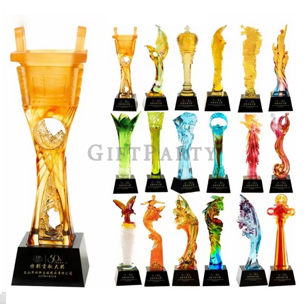 Crystal Liuli Ding Trophy,琉璃獎盃獎座,員工獎牌,員工獎盃,獎盃獎牌,