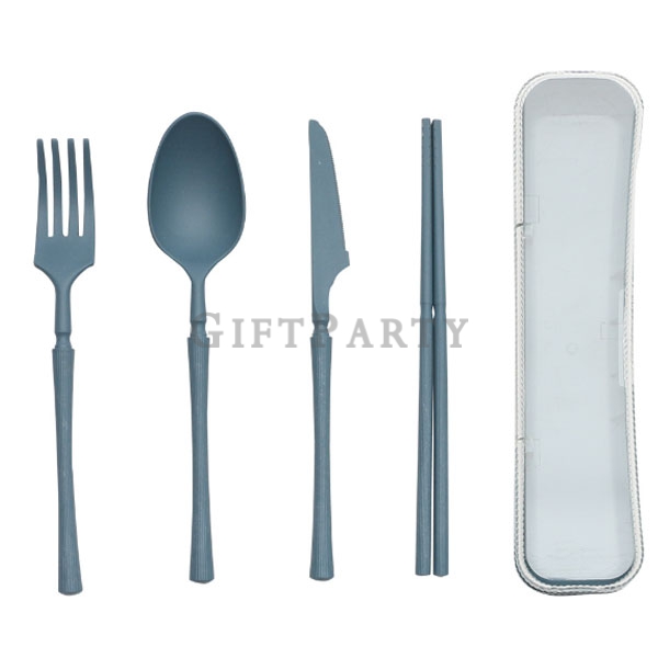 禮品,贈品,餐具組,小麥秸稈餐具組四件套叉刀匙筷