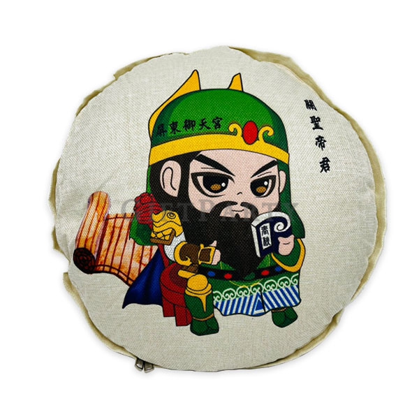 Round pillow blanket dual purpose blanket,宮廟枕,宮廟結緣品,圓形抱枕毯二用毛毯