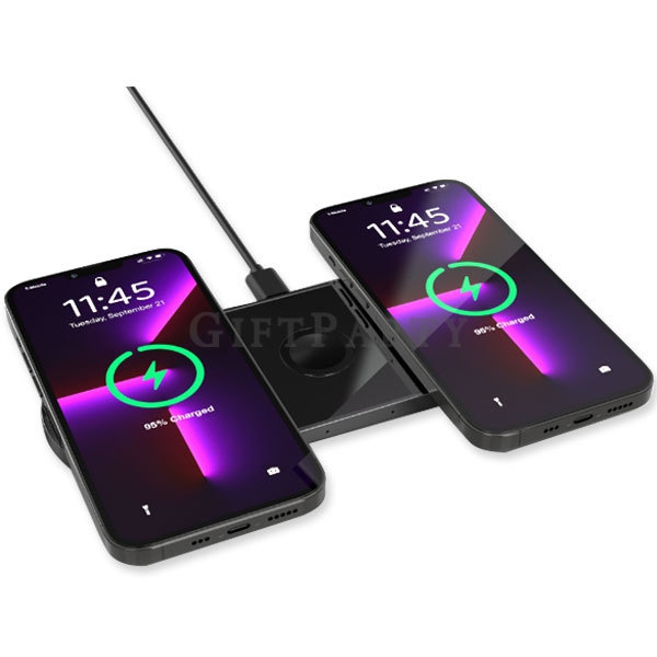 客製化禮品,企業贈品,三合一無線充電器,展場禮品,
