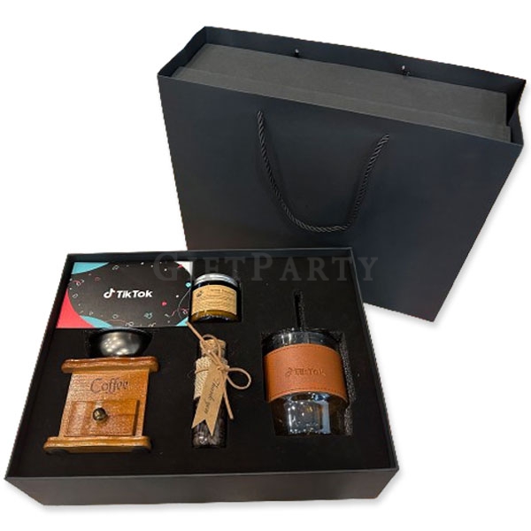 公關禮盒,手磨咖啡機香氛蠟燭禮盒Hand ground coffee machine scented candle gift box