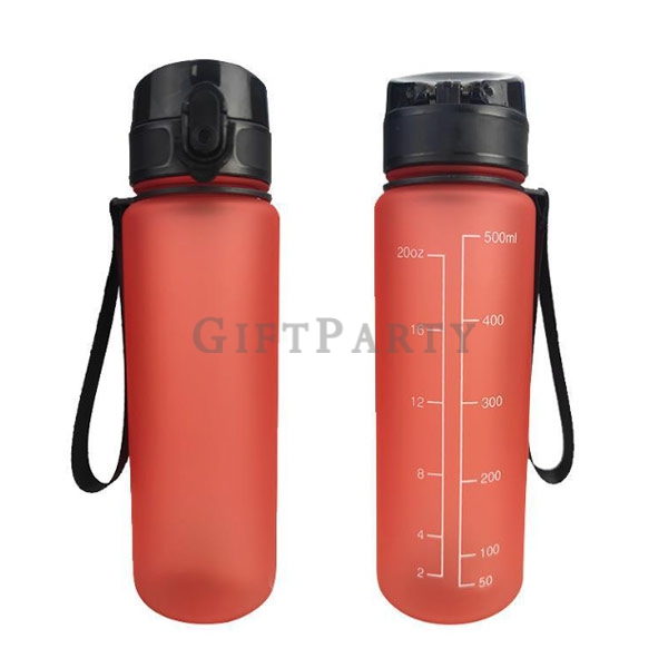 路跑贈品,健走贈品,塑料彈跳太空瓶運動水壺手捥帶500ml4