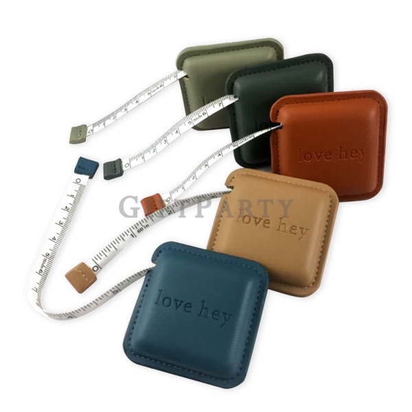 Square shaped leather tape measure,捲尺,皮革方形捲尺,方形皮捲尺
