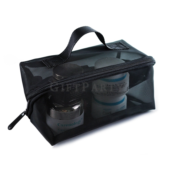 Large Capacity Mesh Cosmetic Toiletry Bag,大容量網眼化妝包盥洗包