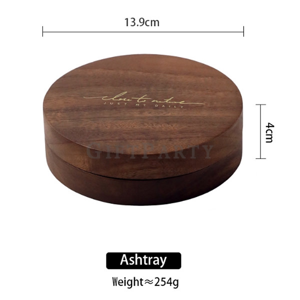 Wooden gold-plated stainless steel ashtray,木質鍍金不鏽鋼菸灰缸