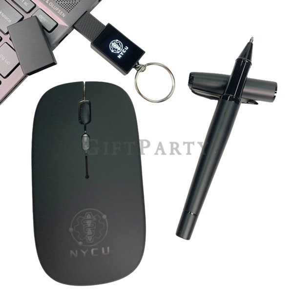 科技禮盒,客製滑鼠,U盤禮盒,金屬筆贈品,LOGO發光禮品發光滑鼠,發光隨身碟,金屬筆禮盒組5