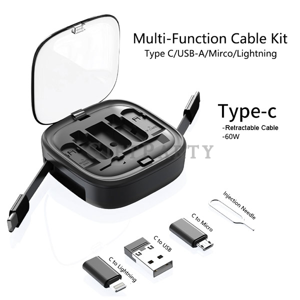 tech gift set, cable kit wallet, MagSafe corporate gift, custom logo accessories, executive promo gi