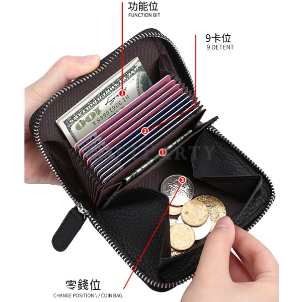 rfid card holder,leather wallet,branded coin pouch,custom logo wallet,corporate gift,RFID防盗刷風琴卡包真皮卡套
