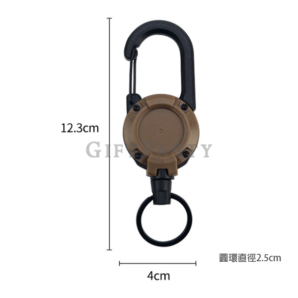 伸縮鑰匙扣, 戶外掛扣贈品, 客製LOGO鑰匙圈, 客製化禮品, 戰術易拉扣伸縮扣鋼絲繩多功能鑰匙