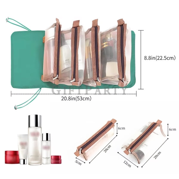盥洗包,旅行洗漱包,客製贈品,紗網盥洗包,品牌旅行贈品,四合一大容量紗網盥洗包,洗漱包