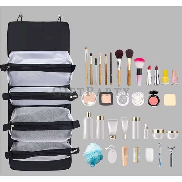 旅行禮品,旅行贈品,盥洗包,洗漱包,四合一大容量紗網盥洗包洗漱包