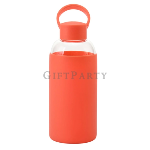 硅膠套玻璃水瓶,矽膠套玻璃瓶,禮品,贈品,紀念品,,隔熱套玻璃水瓶